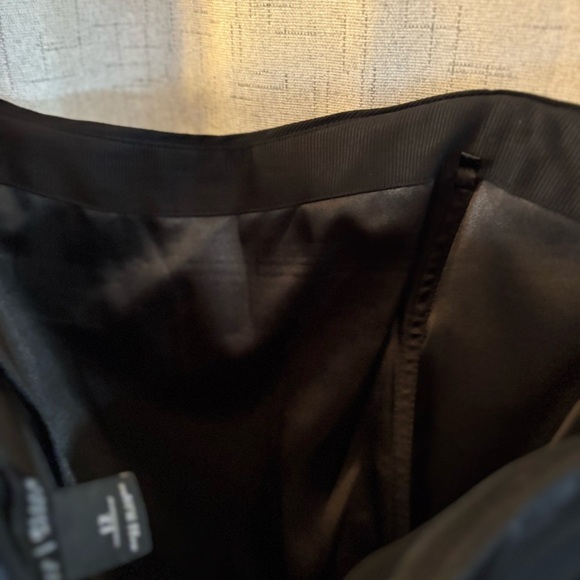 WHITE HOUSE BLACK MARKET BLACK STRAPLESS DRESS‎ SIZE 12. Bow With Ruffled Bottom - Picture 4 of 8